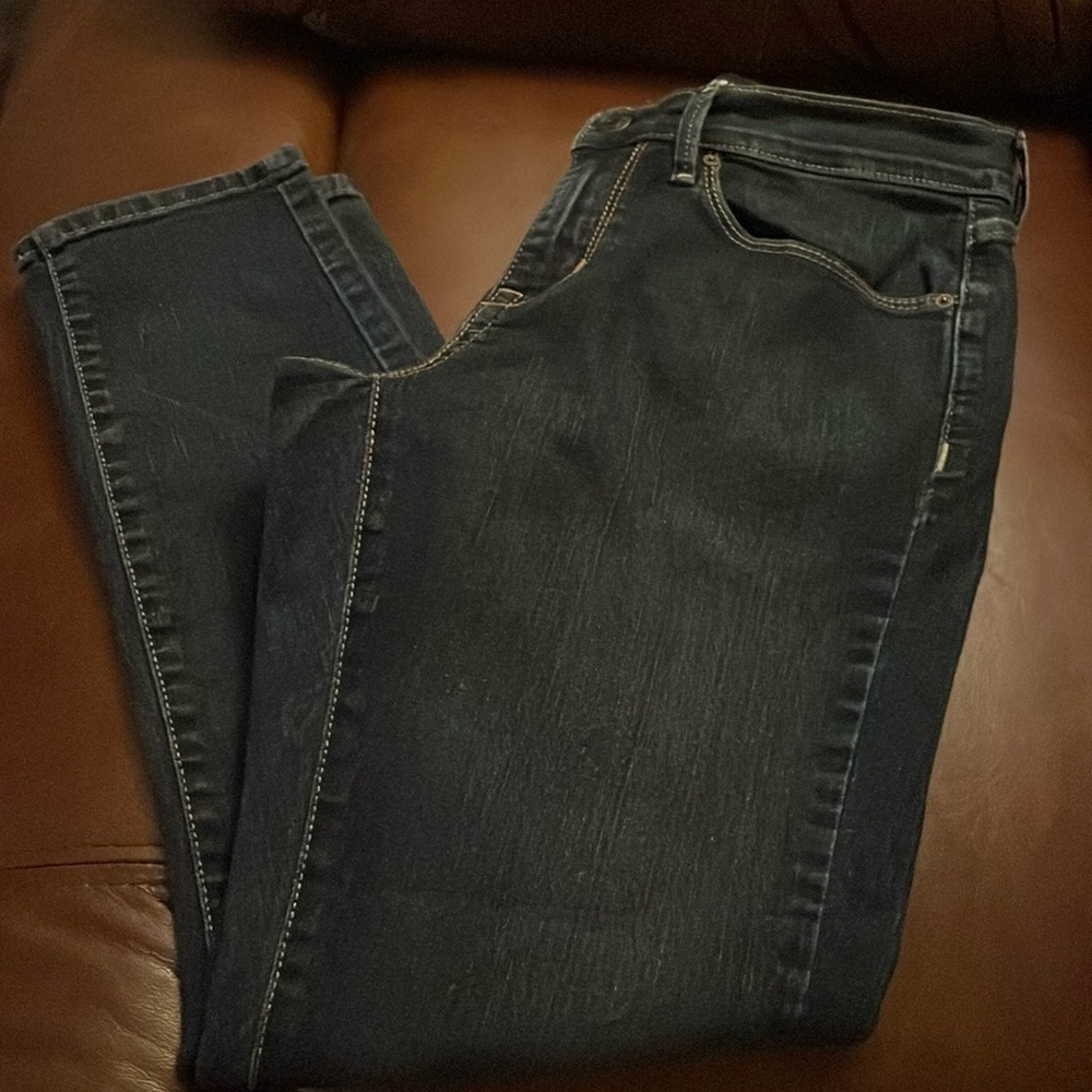 Levi’s Signature Curvy Skinny‎ Dark Wash Denim Jeans Sz 30x30 Stretch Straight